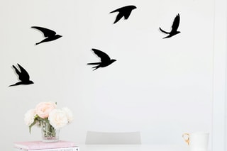 6 décorations murales - 
Noir