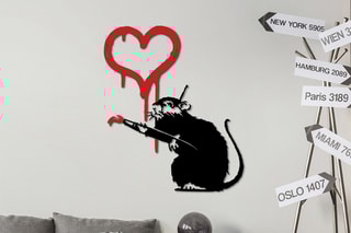 Décoration murale "Love Rat" Banksy