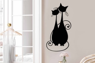 Décoration murale Cat -  Noir