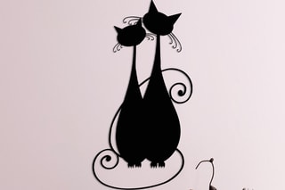 Décoration murale Cat -  Noir
