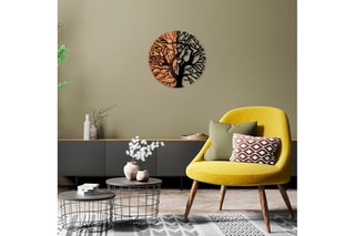 Décoration murale en bois Monument Tree - 
56 cm - Naturel