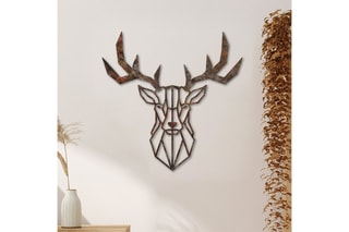 Décoration murale Rusty Deer - Marron