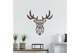 Décoration murale Rusty Deer - Marron