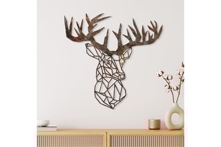 Décoration murale Rusty Deer - Marron