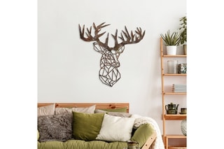 Décoration murale Rusty Deer - Marron