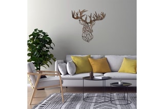 Décoration murale Rusty Deer - Marron