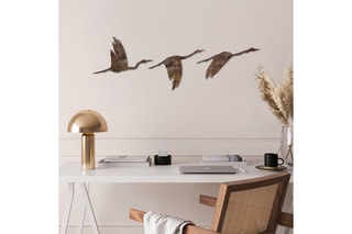 3 décorations murales Rusty Birds 1 - 11 x 16/14 x 22/18 x 27 cm - Doré