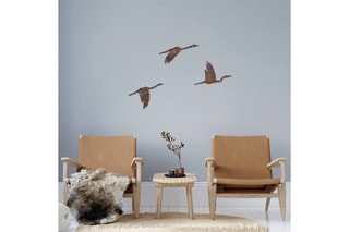 3 décorations murales Rusty Birds 1 - 11 x 16/14 x 22/18 x 27 cm - Doré