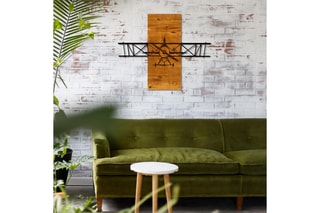Décoration murale en bois Teyyare - 58 x 70 cm - Naturel et noir 