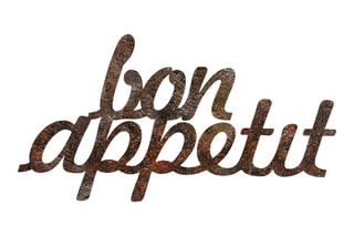 Décoration murale Rusty Bon Appetit - Laiton antique
