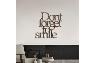 Décoration murale Rusty Dont Forget For Smile - Marron