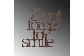 Décoration murale Rusty Dont Forget For Smile - Marron