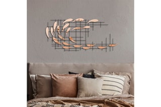Décoration murale Sheen - 2 - Marron et noir