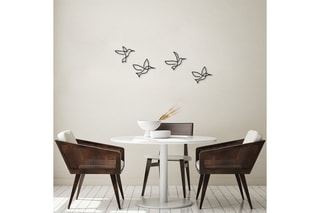 4 décorations murales Birds - Noir
