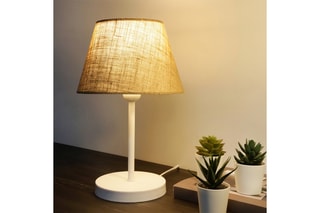 Lampe à poser Ayd - Beige et blanc