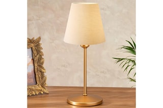 Lampe à poser - Beige et doré