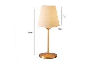 Lampe à poser - Beige et doré