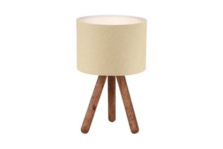Lampe à poser en bois Ayd - Naturel et beige