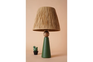 Lampe à poser - Vert et naturel