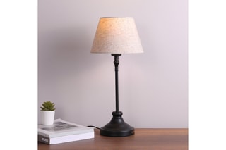 Lampe à poser - Noir et crème