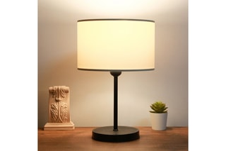 Lampe à poser Ayd - Crème et noir