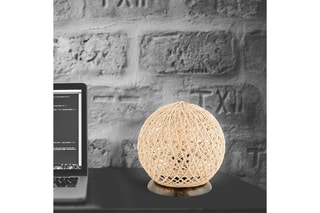 Lampe à poser Balle - Naturel et marron