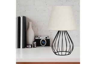 Lampe à poser Ayd - Blanc et noir