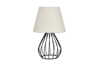 Lampe à poser Ayd - Blanc et noir