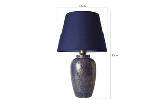 Lampe à poser en céramique YL576 - Bleu foncé