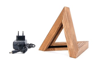 Lampe à poser en épicéa KN02 - Naturel