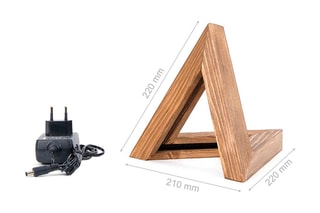 Lampe à poser en épicéa KN02 - Naturel