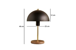 Lampe à poser - Noir et doré