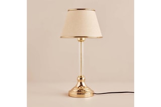 Lampe à poser - Beige et doré