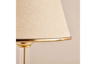Lampe à poser - Beige et doré