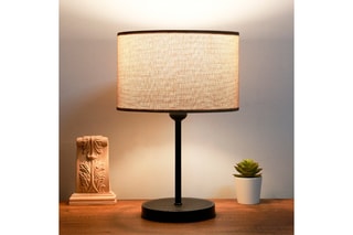 Lampe à poser - Beige et noir