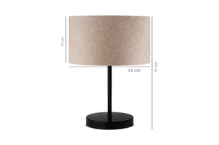 Lampe à poser - Beige et noir