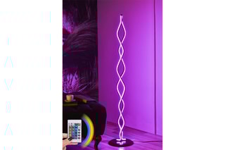 Lampadaire LED Multicolore Catena - Noir