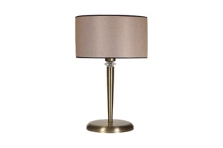 Lampe à poser Maya - Beige et bronze