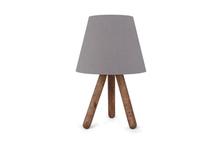 Lampe à poser Ayd - Gris et marron - 40 W