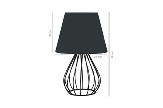 Lampe à poser Ayd - Anthracite - 40 W