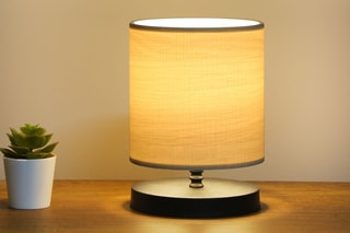 Lampe à poser Beige et noir