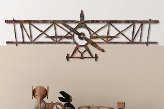 Sticker Rusty Airplane - Marron