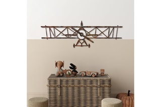 Sticker Rusty Airplane - Marron