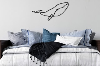 Décoration murale Whale - Noir