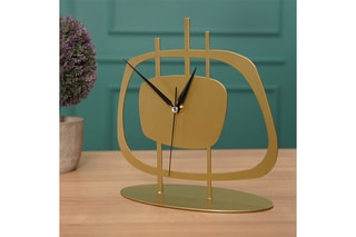 Horloge Pietra - 21 x 23 cm - Doré