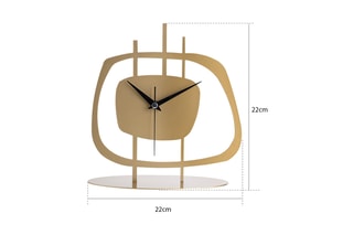 Horloge Pietra - 21 x 23 cm - Doré