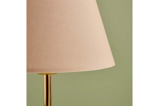 Lampe à poser Palmier - Beige et doré - 40 W