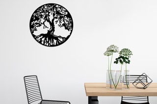 Décoration murale Tree - 60 x 60 cm - Noir