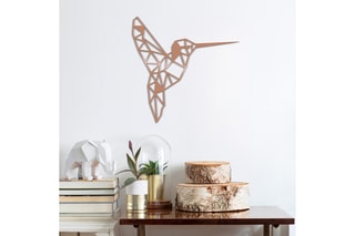 Décoration murale Bird - 44 x 44 cm - Marron