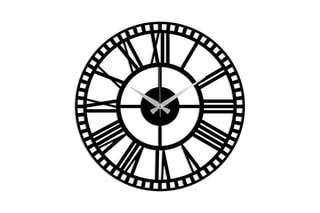 Horloge murale - 48 cm - Noir